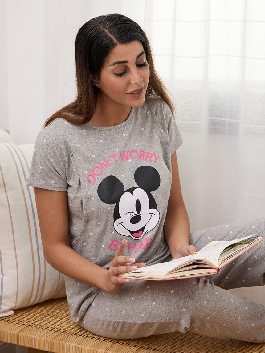 Pigiama allattamento mickey mouse - Prénatal