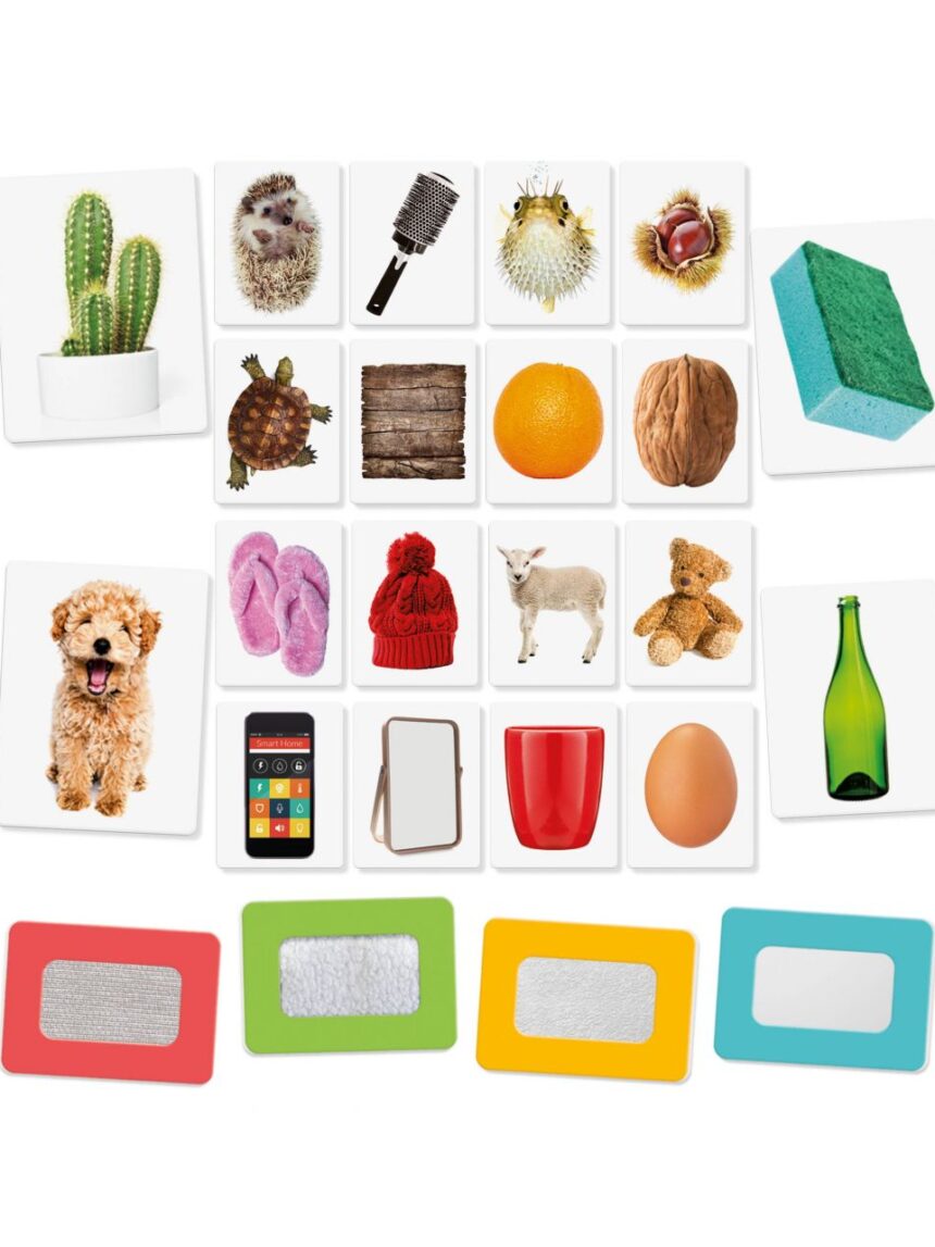 Flashcards tactile montessori. osserva tocca e senti! 1/4 anni - headu - Headu