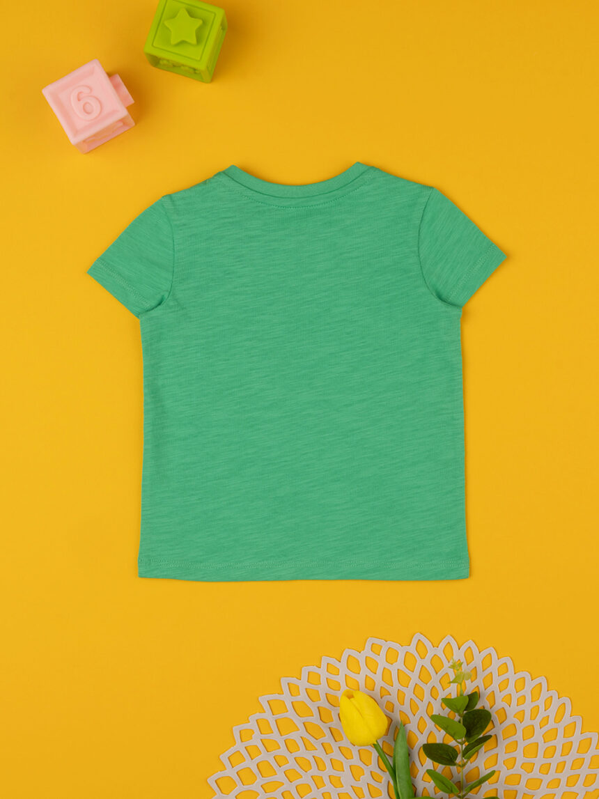 T-shirt bimbo verde "galapagos" - Prénatal