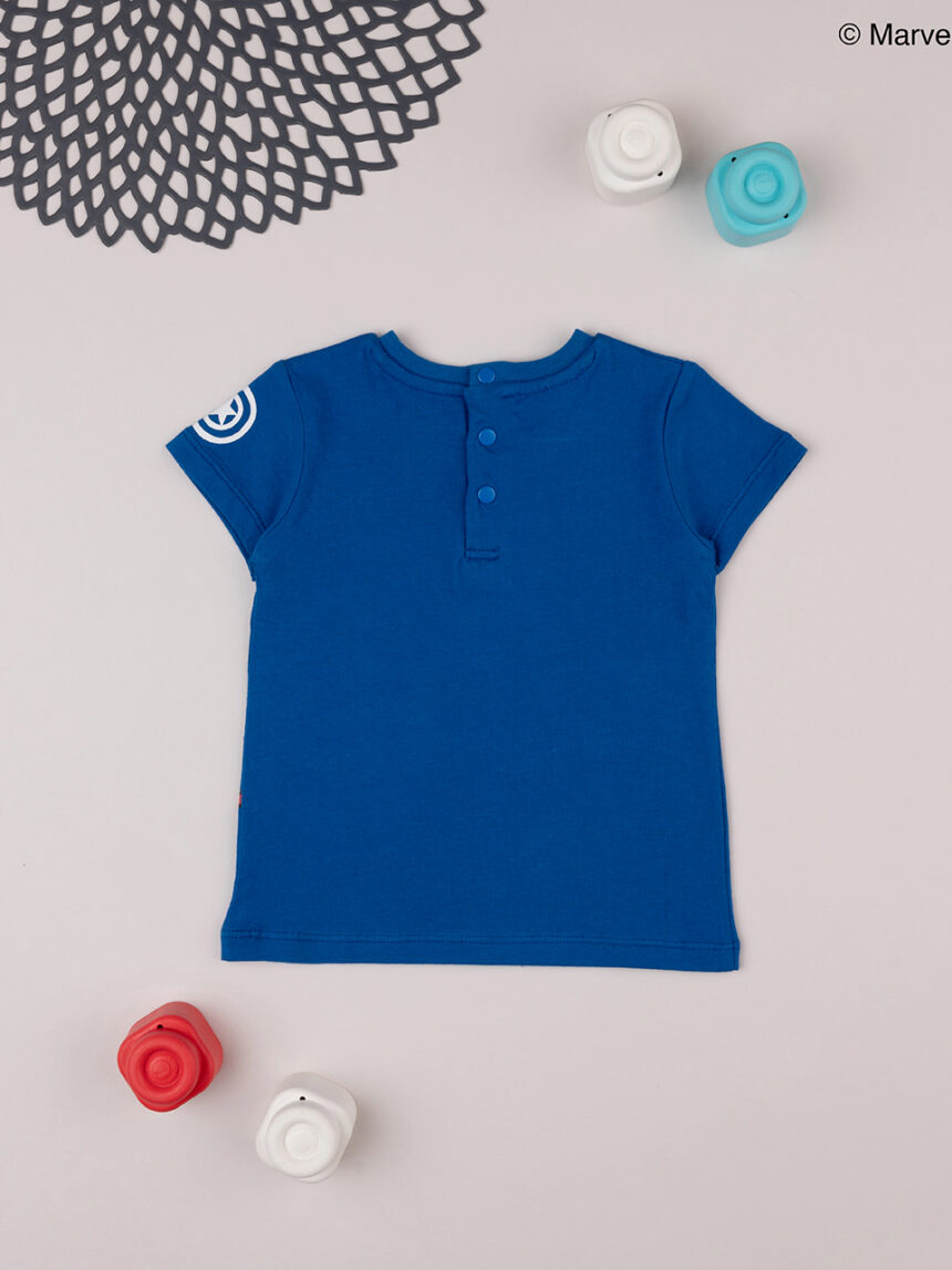 T-shirt bimbo blu "capitan america" - Prénatal