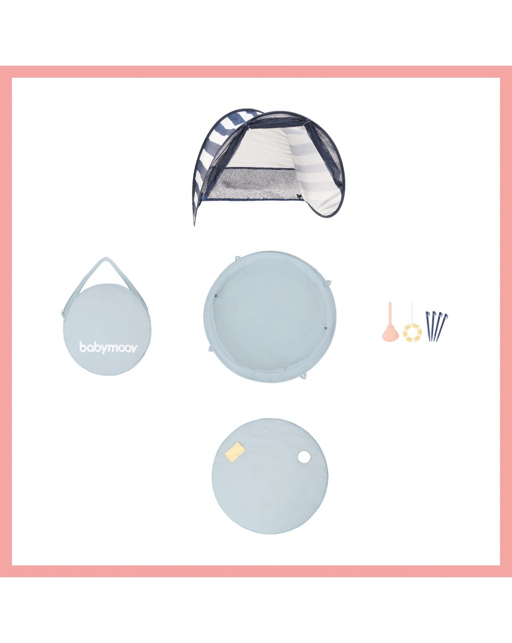 Babymoov aquani box giochi & piscina anti-uv spf 50+ marinière - Babymoov