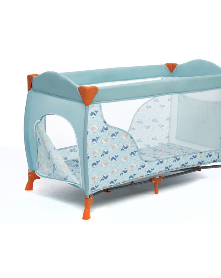 Lettino da viaggio deluxe ocean pesciolini blue - Giordani