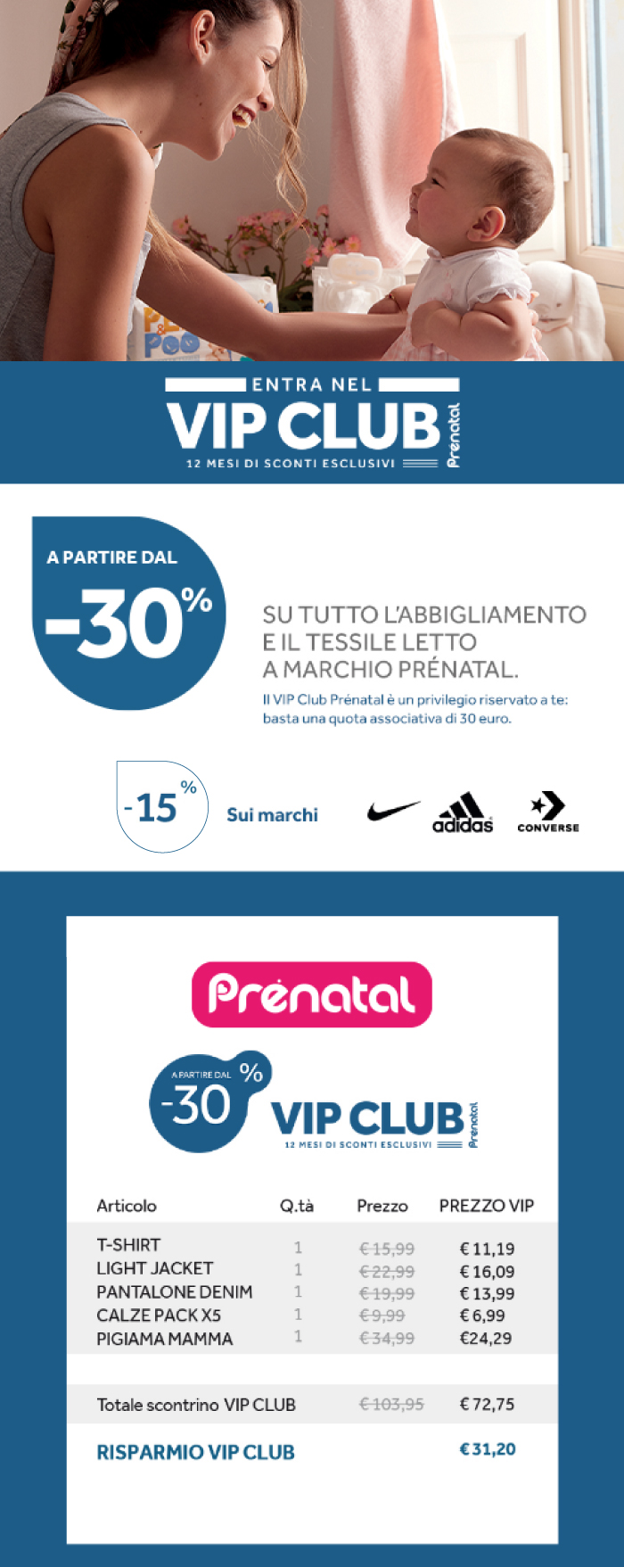 Entra nel VIP CLUB 12 mesi di sconti esclusivi! Entra nel VIP CLUB 12 mesi di sconti esclusivi!