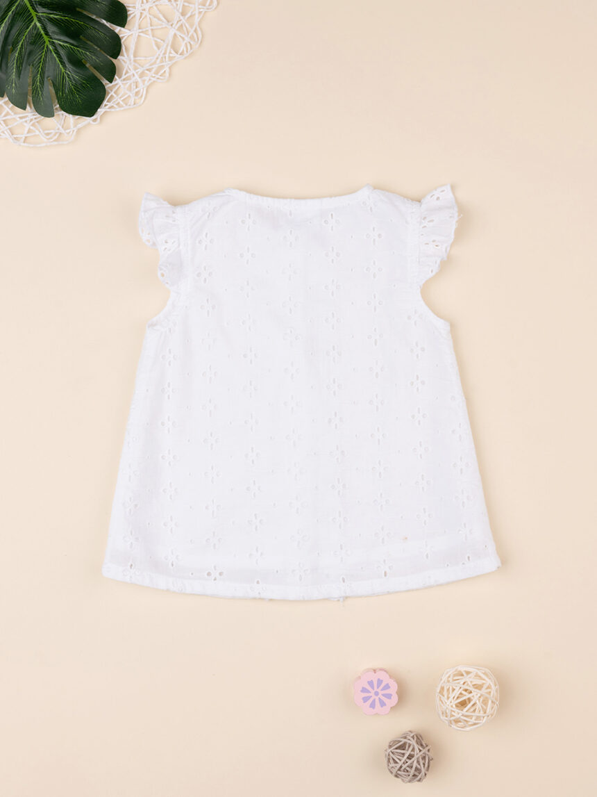 Camicia bimba sangallo bianco - Prénatal